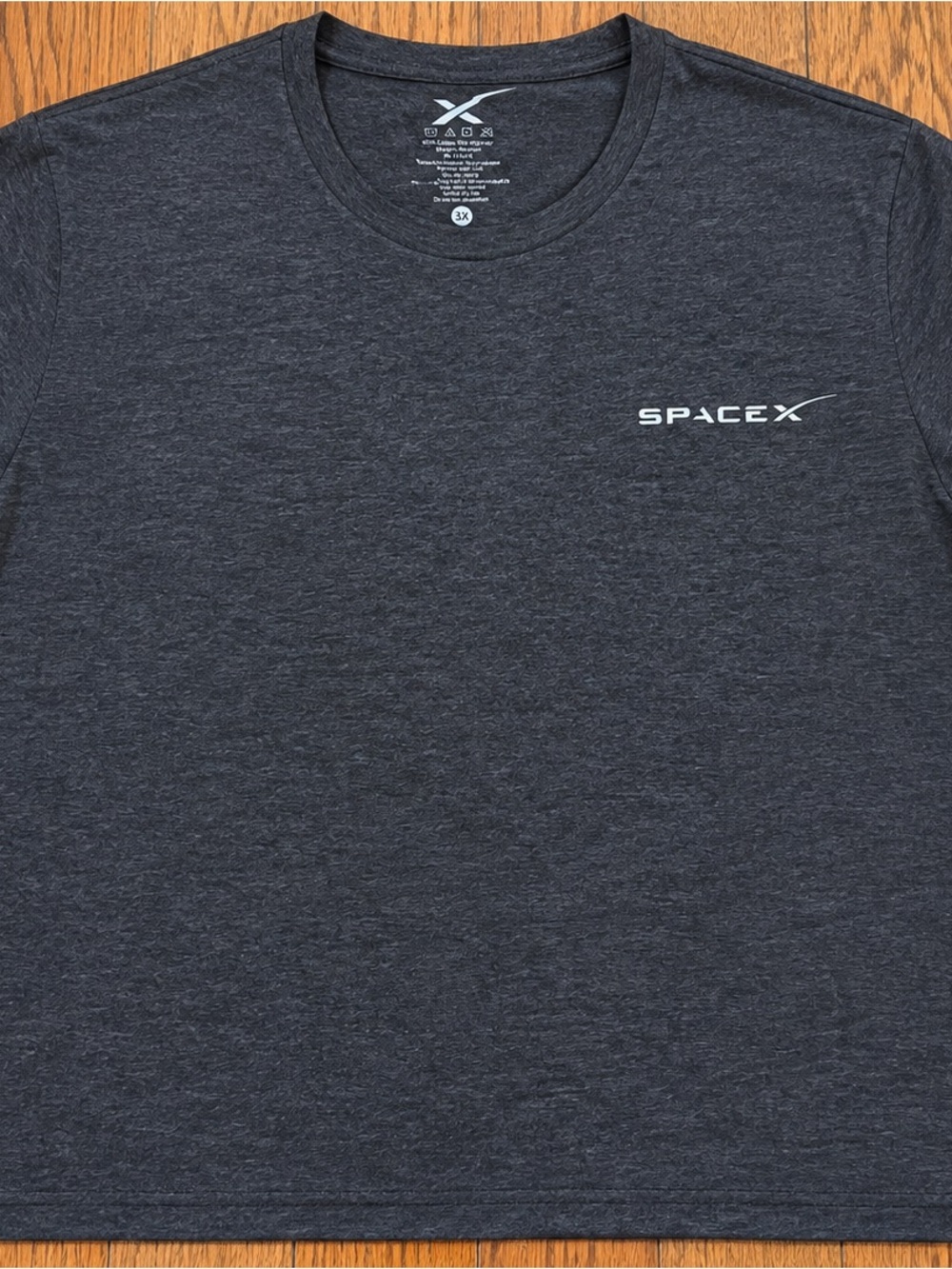 SpaceX Men's Short-Sleeve Logo Tee - Charcoal